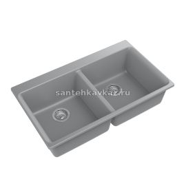 Мойка для кухни EWIGSTEIN AXEL 90-2D Серый металлик